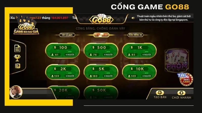 Game bài phỏm GO88 là một trong những trò chơi bài được yêu thích nhất hiện nay