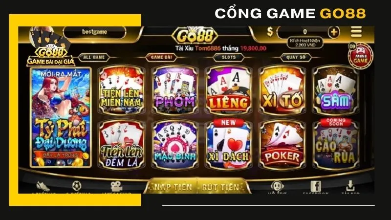 Kho game tại Go88 cực kỳ hấp dẫn